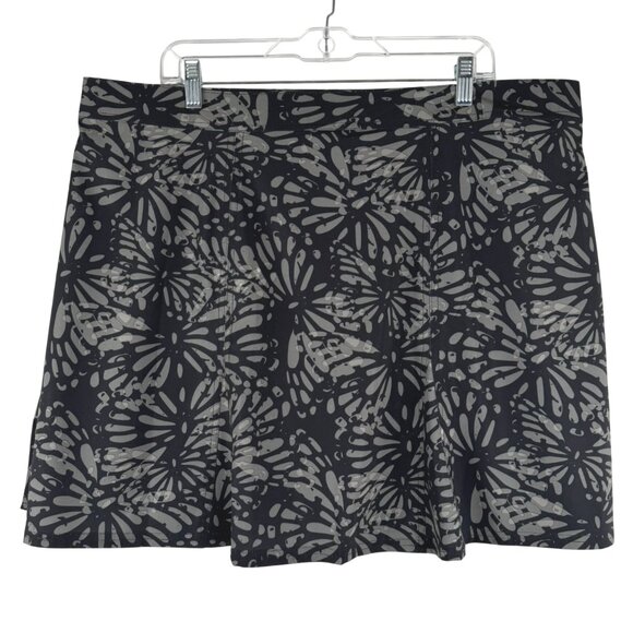 Ripskirt Wrap Skirt Cover Up 2XL Shibori Butterfly Charcoal Beach NWT SS-2102 - Picture 4 of 11